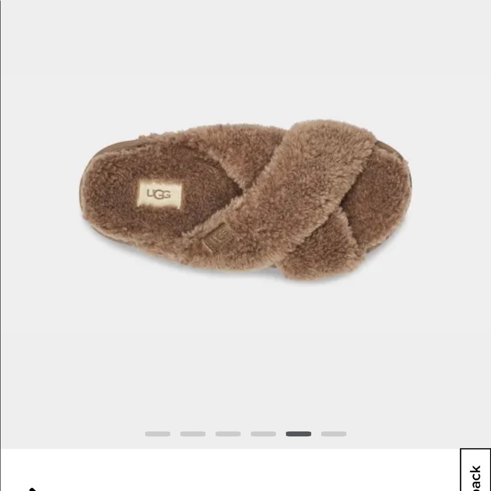 UGG Fuzz Sugar Cross Slide